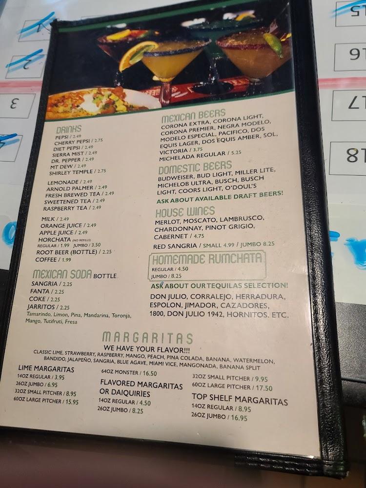 Cinco De Mayo Mexican Restaurant Menu image 1