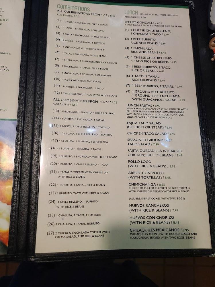 Cinco De Mayo Mexican Restaurant Menu image 4